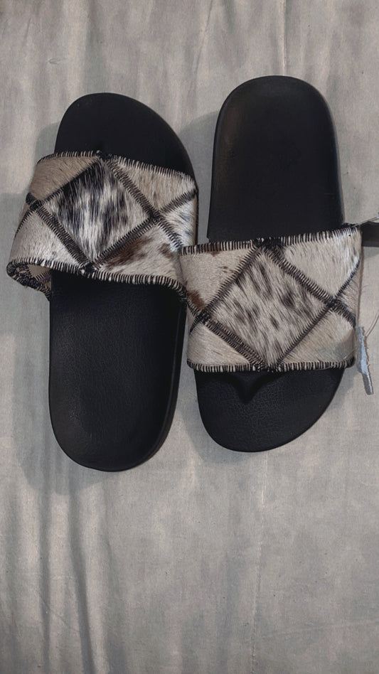 Cowhide sandals